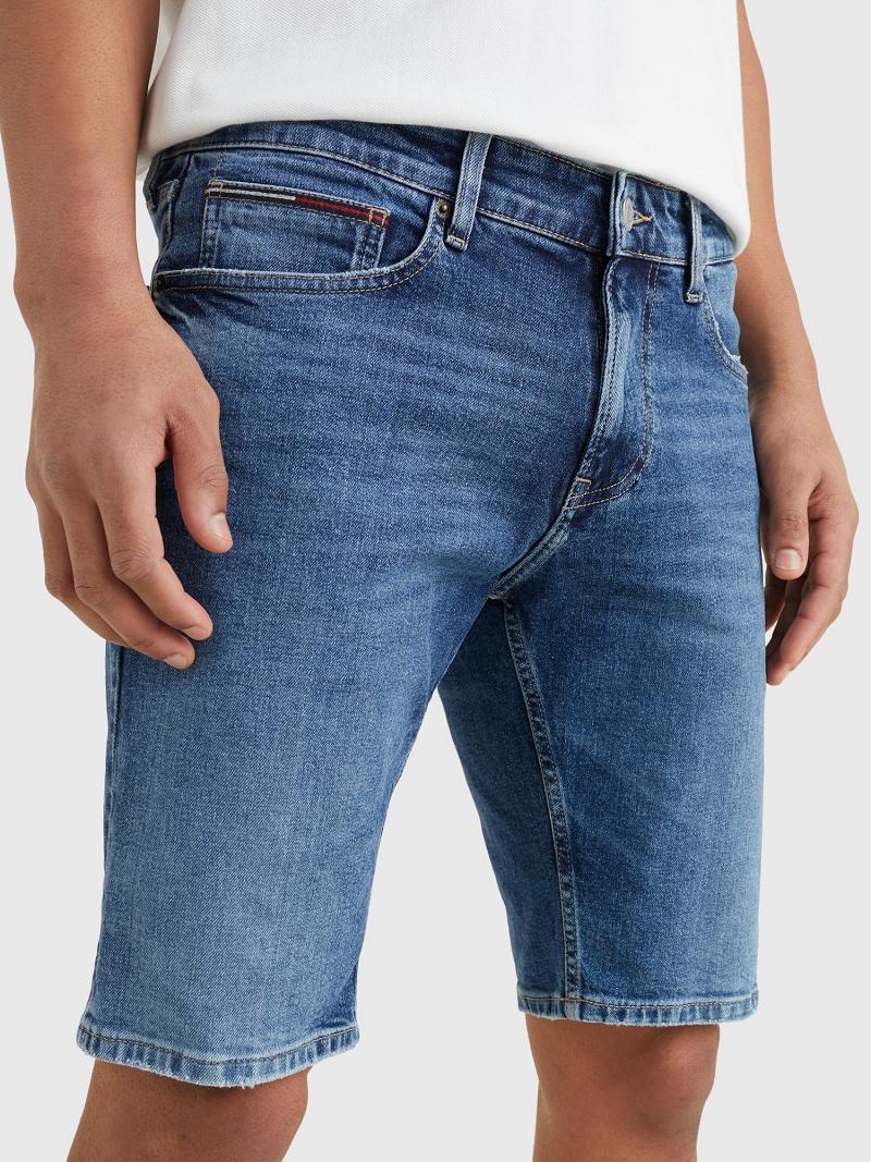 Blue Tommy Hilfiger Medium wash mid rise slim fit Jeans | NZ_M31371