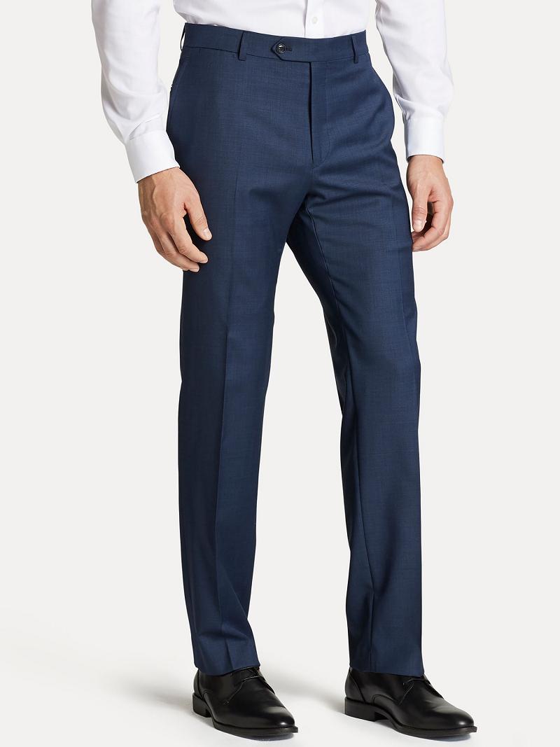 Blue Tommy Hilfiger Regular fit in sharkskin Suits | NZ_M31181