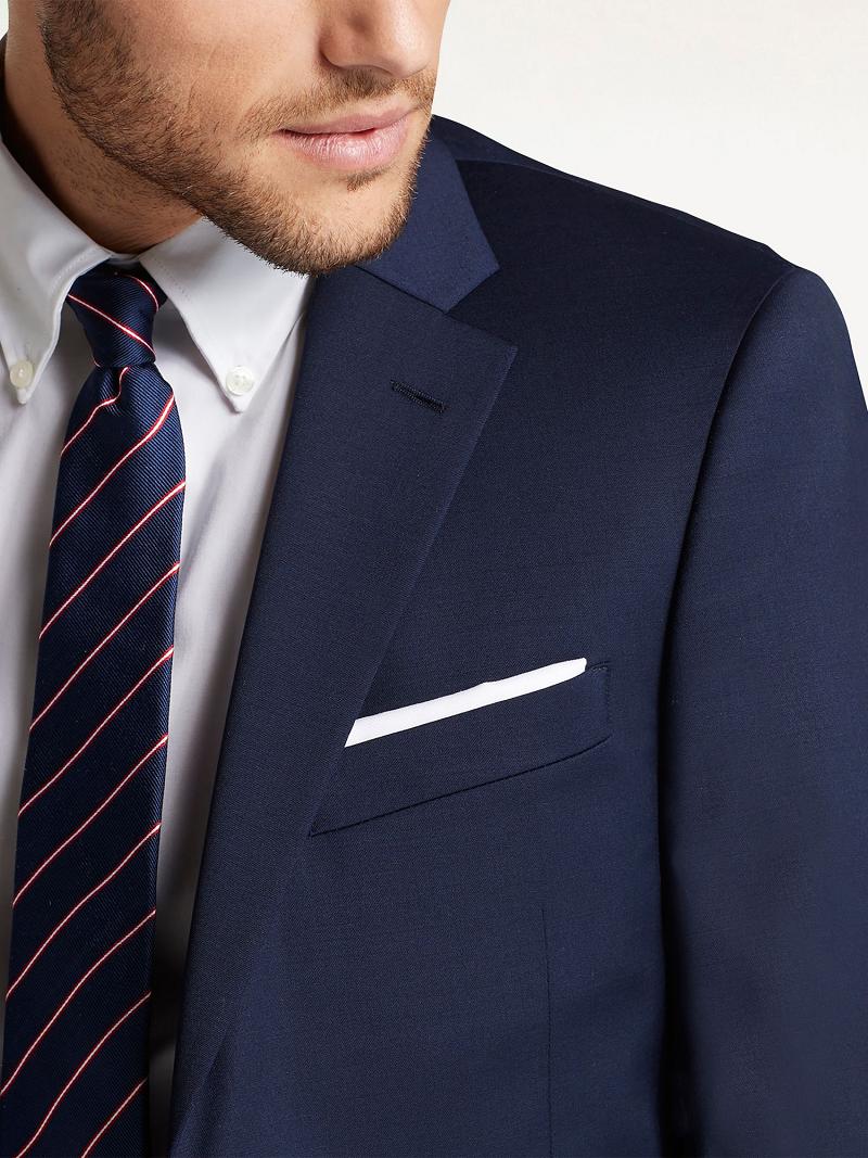 Blue Tommy Hilfiger Regular fit sharkskin wool Blazers | NZ_M31472