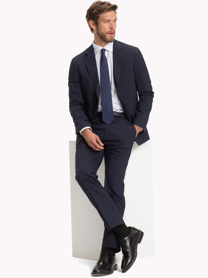 Blue Tommy Hilfiger Regular fit virgin wool Blazers | NZ_M31482