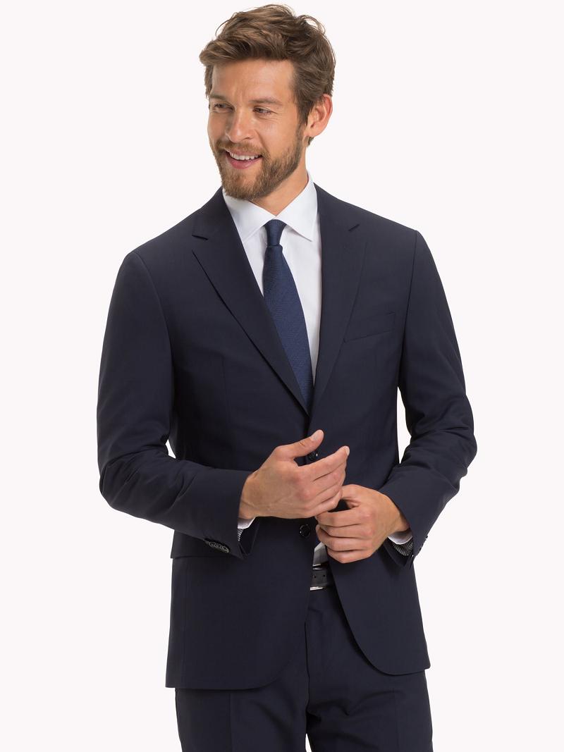 Blue Tommy Hilfiger Regular fit virgin wool Blazers | NZ_M31482