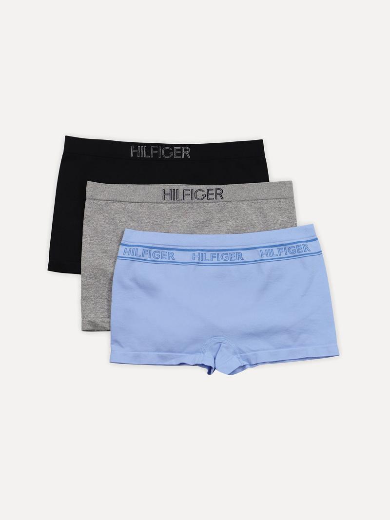 Blue Tommy Hilfiger Seamless Boyshort 3PK Lingerie | NZ_W21560