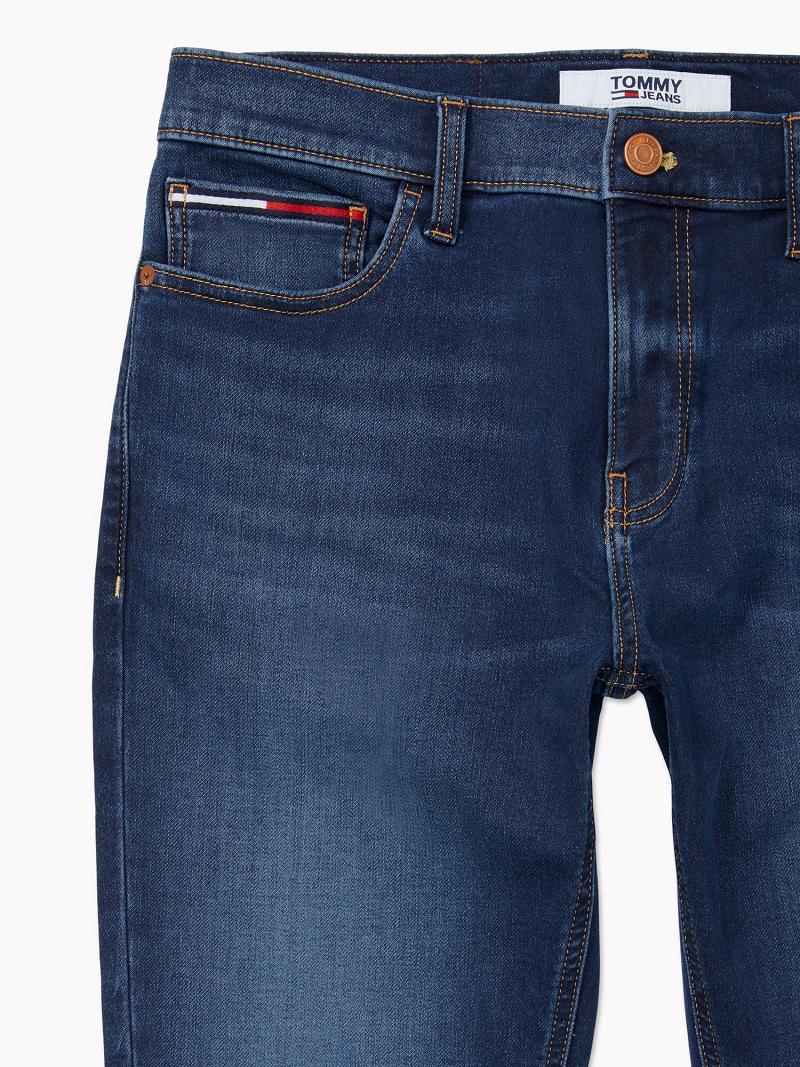 Blue Tommy Hilfiger Slim fit dark wash Jeans | NZ_M31376