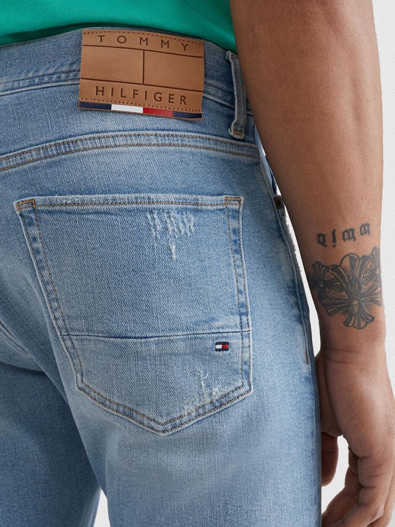 Blue Tommy Hilfiger Slim fit faded wash Jeans | NZ_M31379