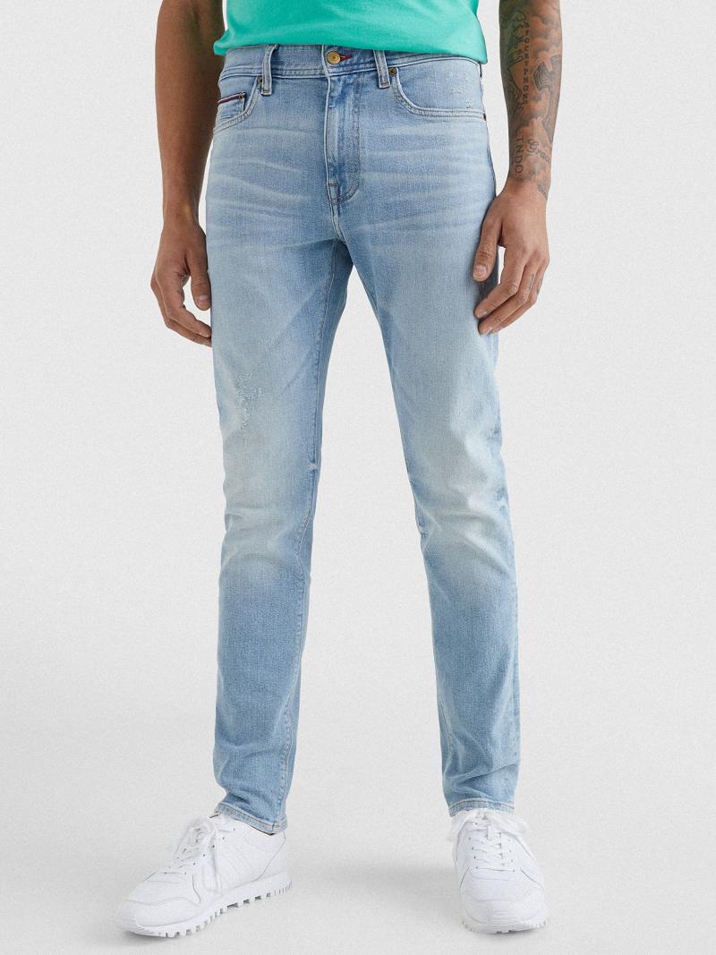 Blue Tommy Hilfiger Slim fit faded wash Jeans | NZ_M31379