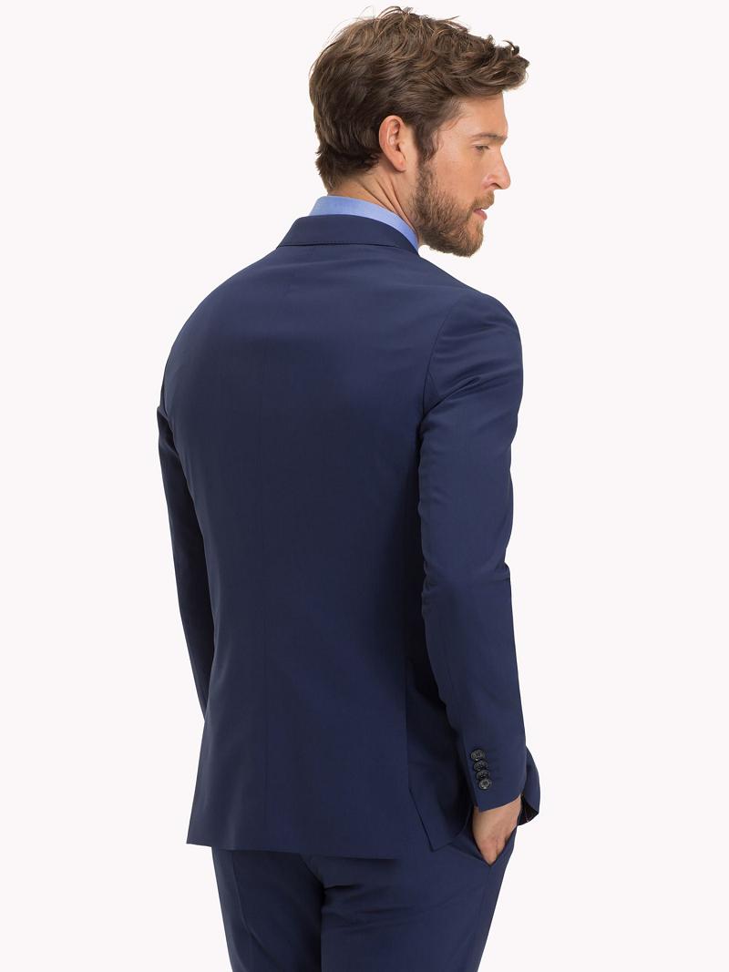 Blue Tommy Hilfiger Slim fit virgin wool Blazers | NZ_M31485