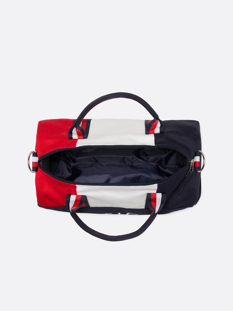 Blue / White / Red Tommy Hilfiger Patriot Duffle Bags | NZ_B2270