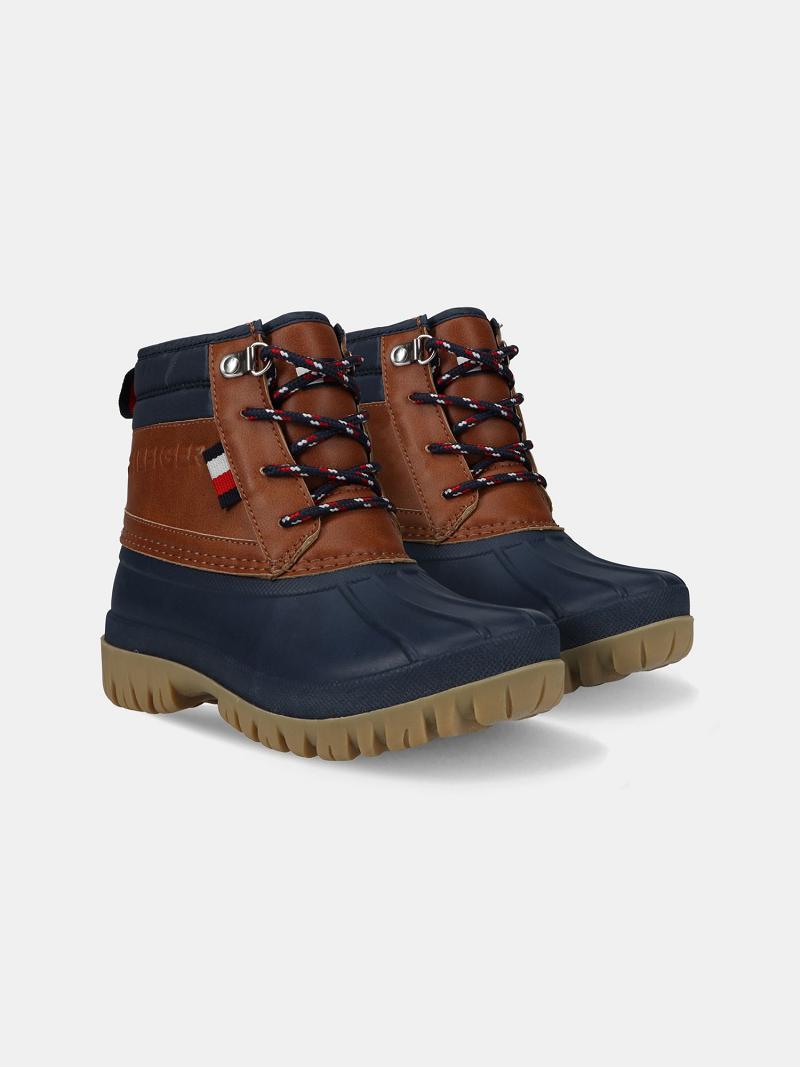 Brown / Navy Tommy Hilfiger Big Duck Boot Sneakers | NZ_B2235