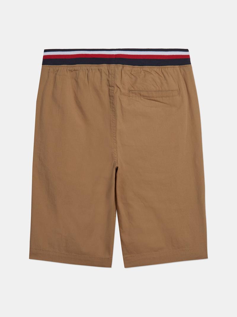 Brown Tommy Hilfiger Drawstring Waist Shorts | NZ_B2095