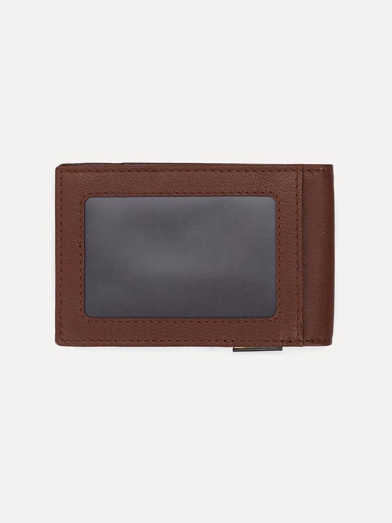 Brown Tommy Hilfiger H Leather and Money Clip Wallets | NZ_M31812