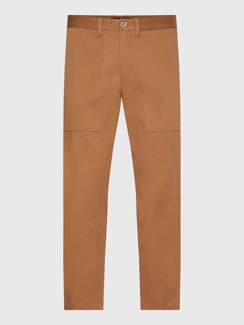 Brown Tommy Hilfiger Relaxed fit utility Pants | NZ_M31337