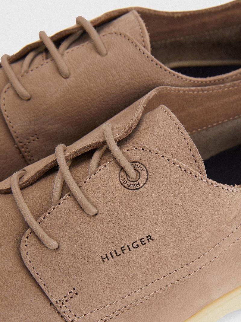 Brown Tommy Hilfiger Suede derby Sneakers | NZ_M31633