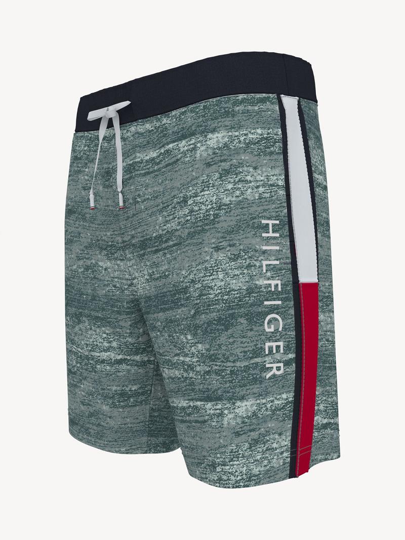 Green Tommy Hilfiger Essential logo sweatshort Shorts | NZ_M31205