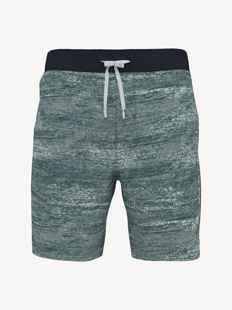 Green Tommy Hilfiger Essential logo sweatshort Shorts | NZ_M31205