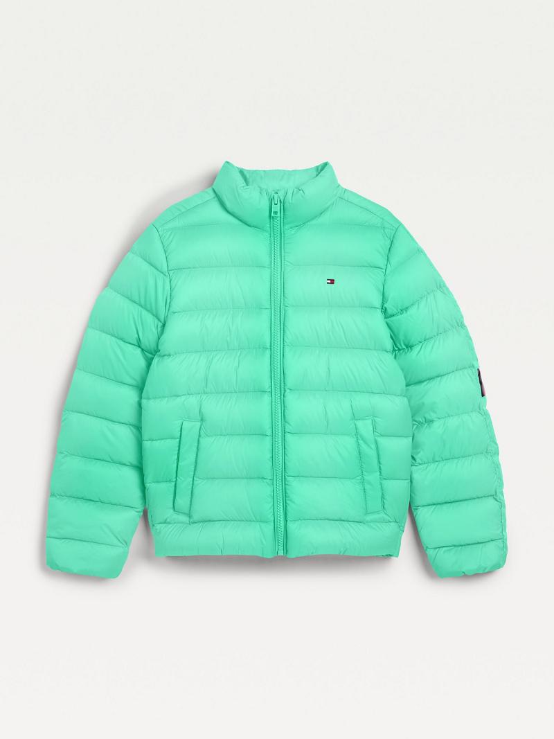 Green Tommy Hilfiger Light Down Jackets | NZ_G1116