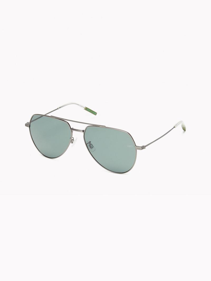 Green Tommy Hilfiger Pilot Sunglasses | NZ_M31771