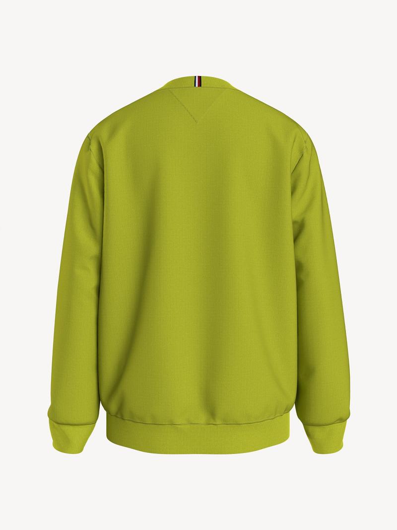 Green Tommy Hilfiger Signature Sweatshirts | NZ_G1211