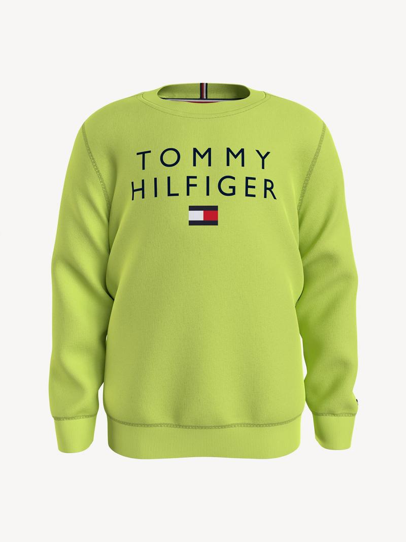 Green Tommy Hilfiger Tommy Sweatshirts | NZ_B2139