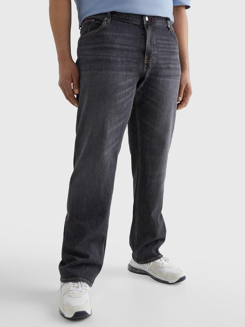 Grey Tommy Hilfiger Big and tall regular fit wash Pants | NZ_M31316