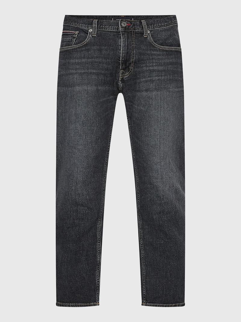 Grey Tommy Hilfiger Big and tall regular fit wash Jeans | NZ_M31359