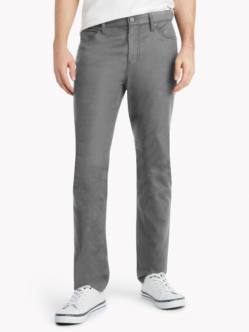 Grey Tommy Hilfiger Essential Solid Pants | NZ_M31319