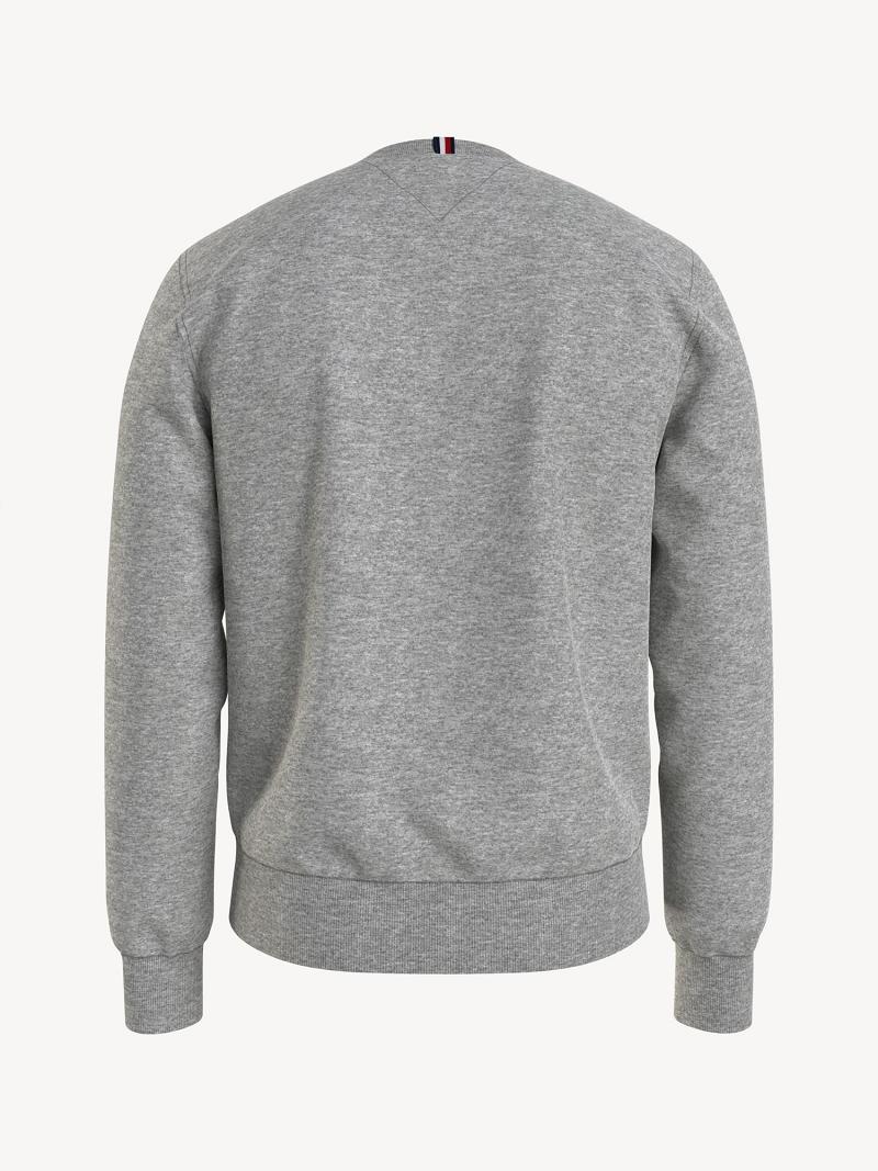 Grey Tommy Hilfiger Essential logo crewneck Sweatshirts | NZ_M31120