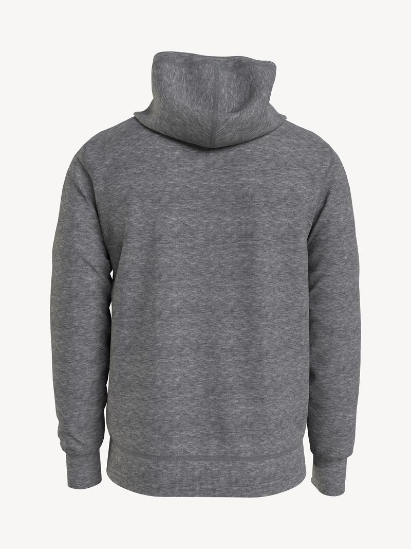 Grey Tommy Hilfiger Essential solid popover Hoodies | NZ_M31442