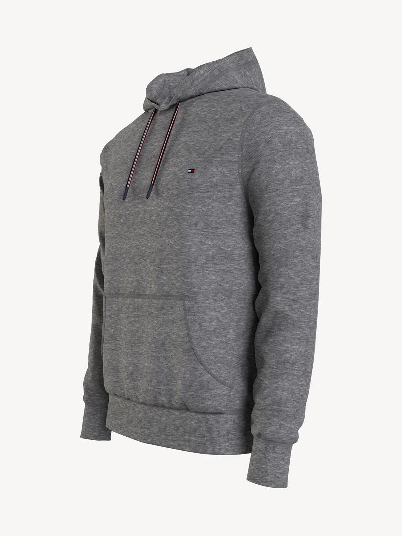 Grey Tommy Hilfiger Essential solid popover Hoodies | NZ_M31442