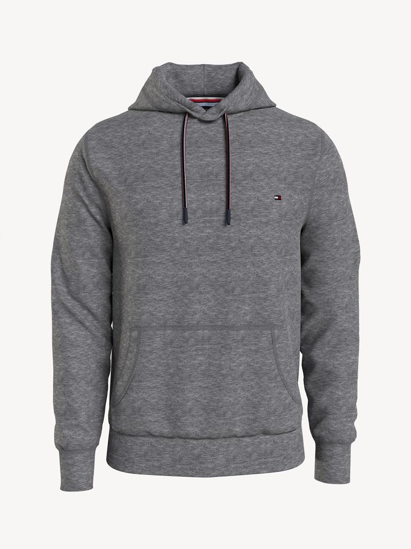 Grey Tommy Hilfiger Essential solid popover Hoodies | NZ_M31442