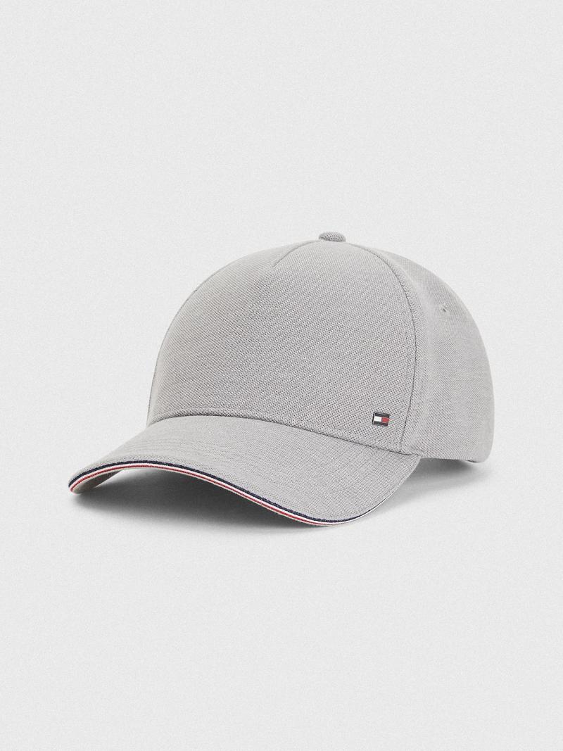 Grey Tommy Hilfiger Flag Hats | NZ_M31726