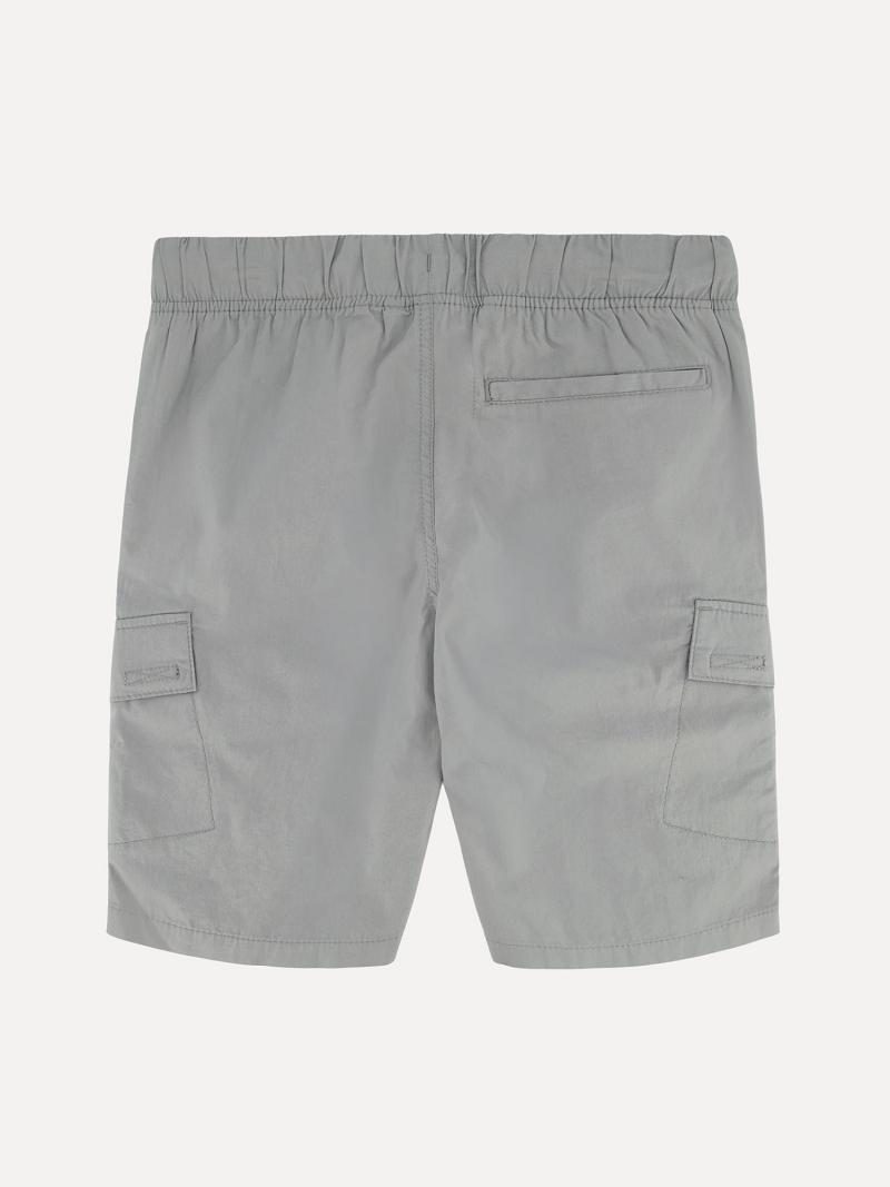 Grey Tommy Hilfiger Little Pull-On Cargo Shorts | NZ_B2099