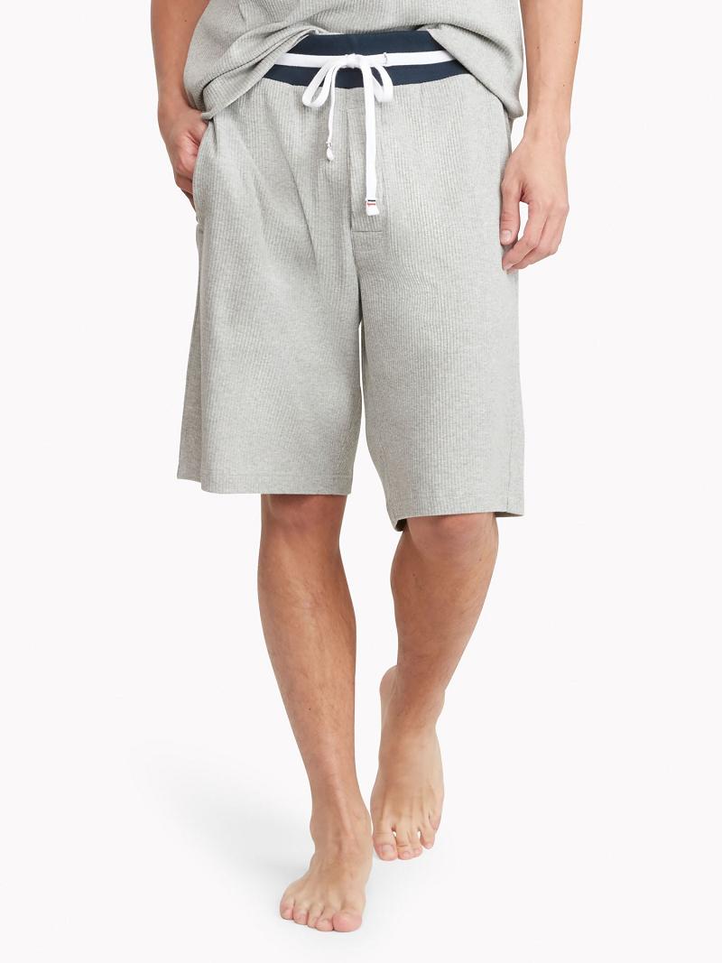 Grey Tommy Hilfiger Lounge sleep Shorts | NZ_M31215