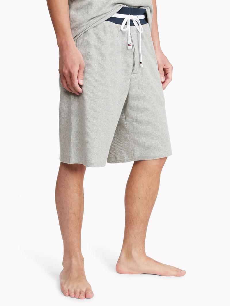 Grey Tommy Hilfiger Lounge sleep Shorts | NZ_M31215