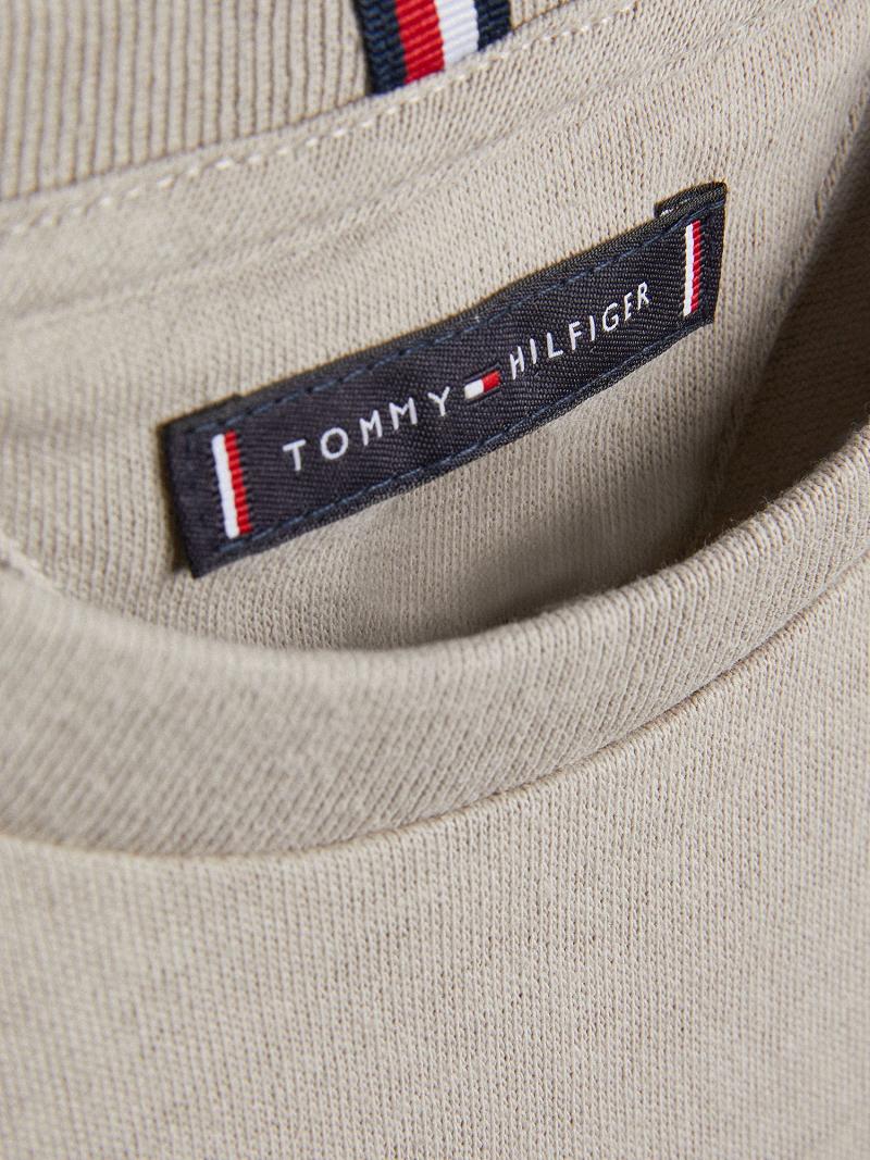 Grey Tommy Hilfiger Natural Dye T Shirts | NZ_B2198