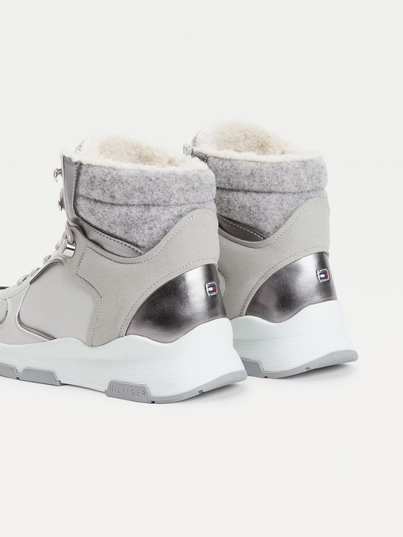 Grey Tommy Hilfiger Outdoor Boots | NZ_W21582