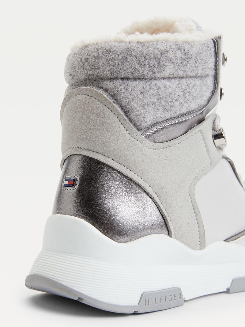 Grey Tommy Hilfiger Outdoor Boots | NZ_W21582