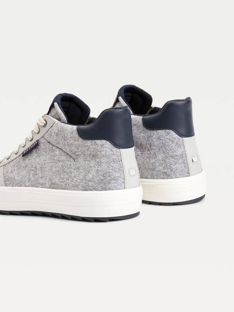 Grey Tommy Hilfiger Recycled chukka hybrid Sneakers | NZ_M31627