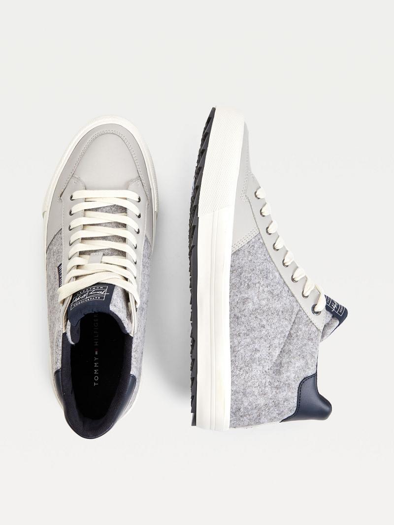 Grey Tommy Hilfiger Recycled chukka hybrid Sneakers | NZ_M31627