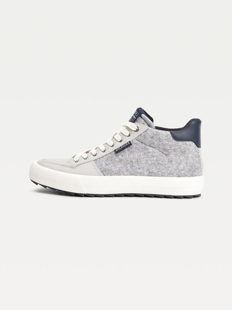 Grey Tommy Hilfiger Recycled chukka hybrid Sneakers | NZ_M31627