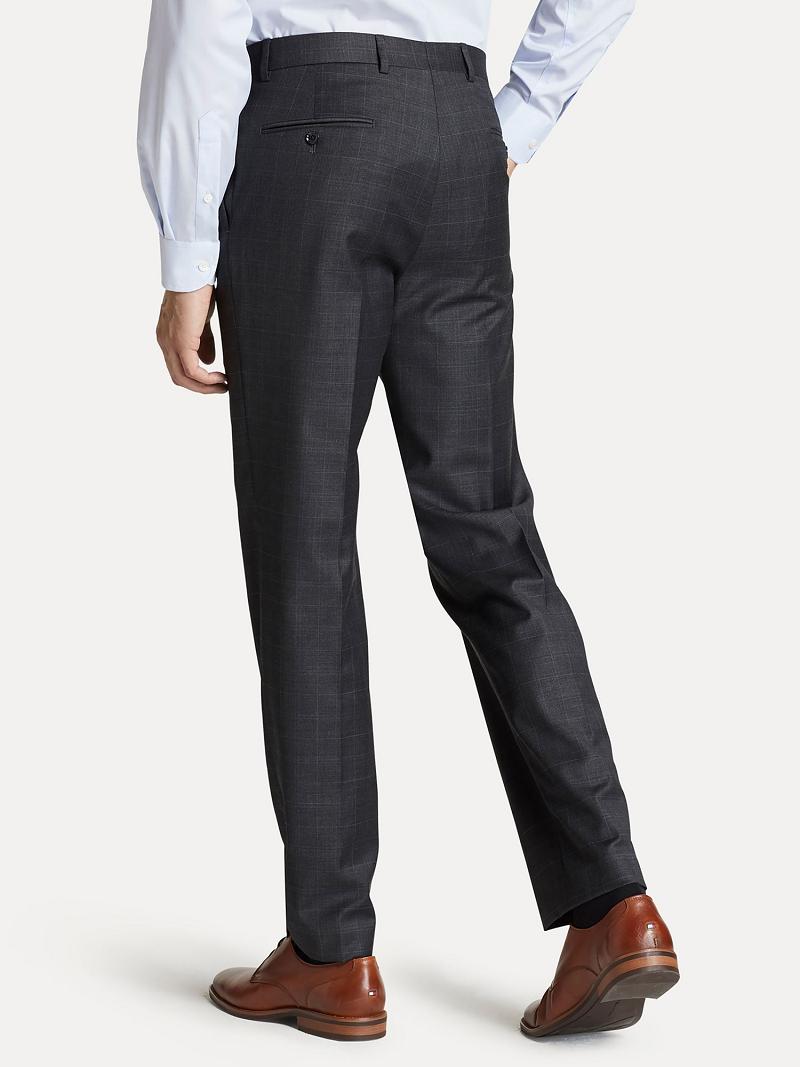 Grey Tommy Hilfiger Regular fit in windowpane check Suits | NZ_M31185