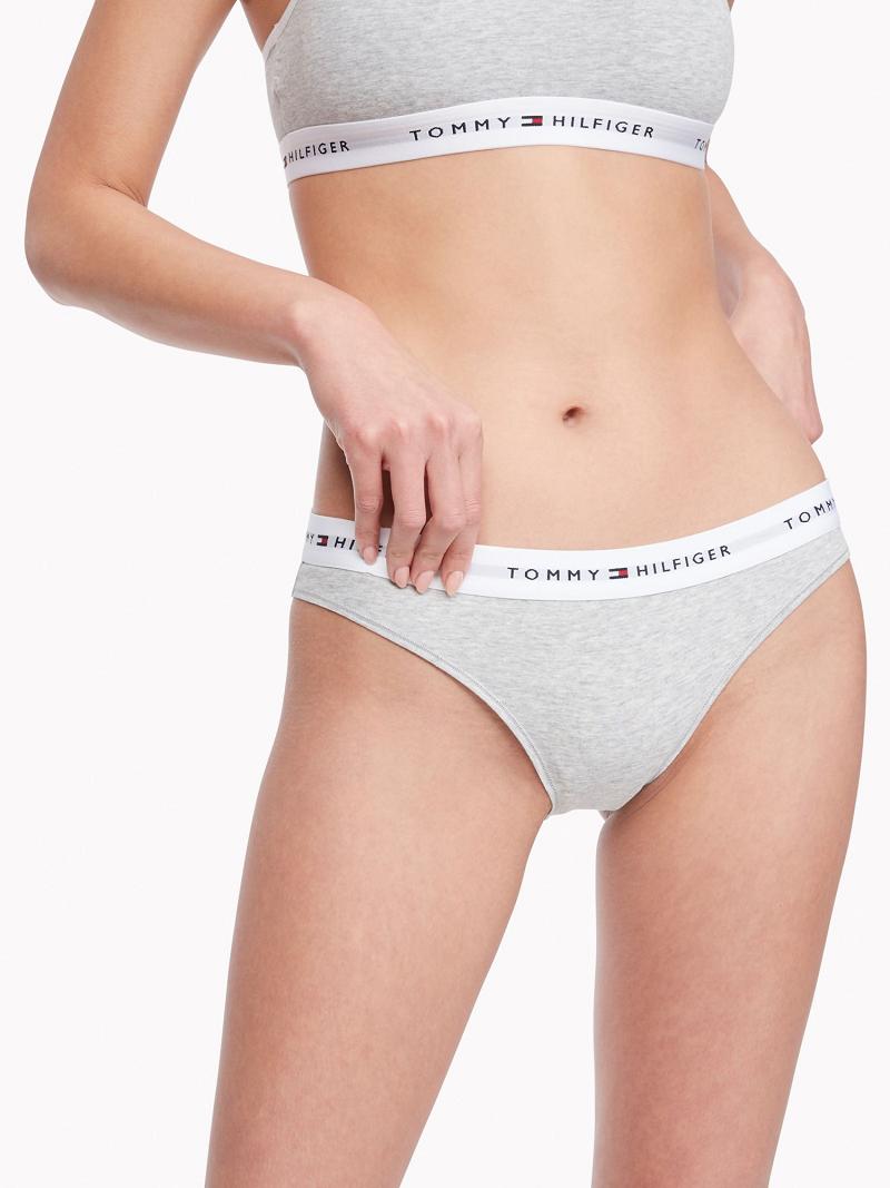 Grey Tommy Hilfiger Signature Brief Bikinis | NZ_W21547