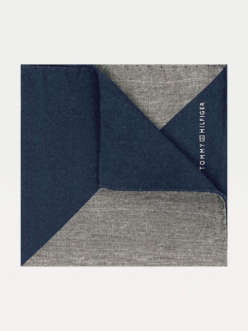 Grey Tommy Hilfiger Silk Pocket Square Ties | NZ_M31809