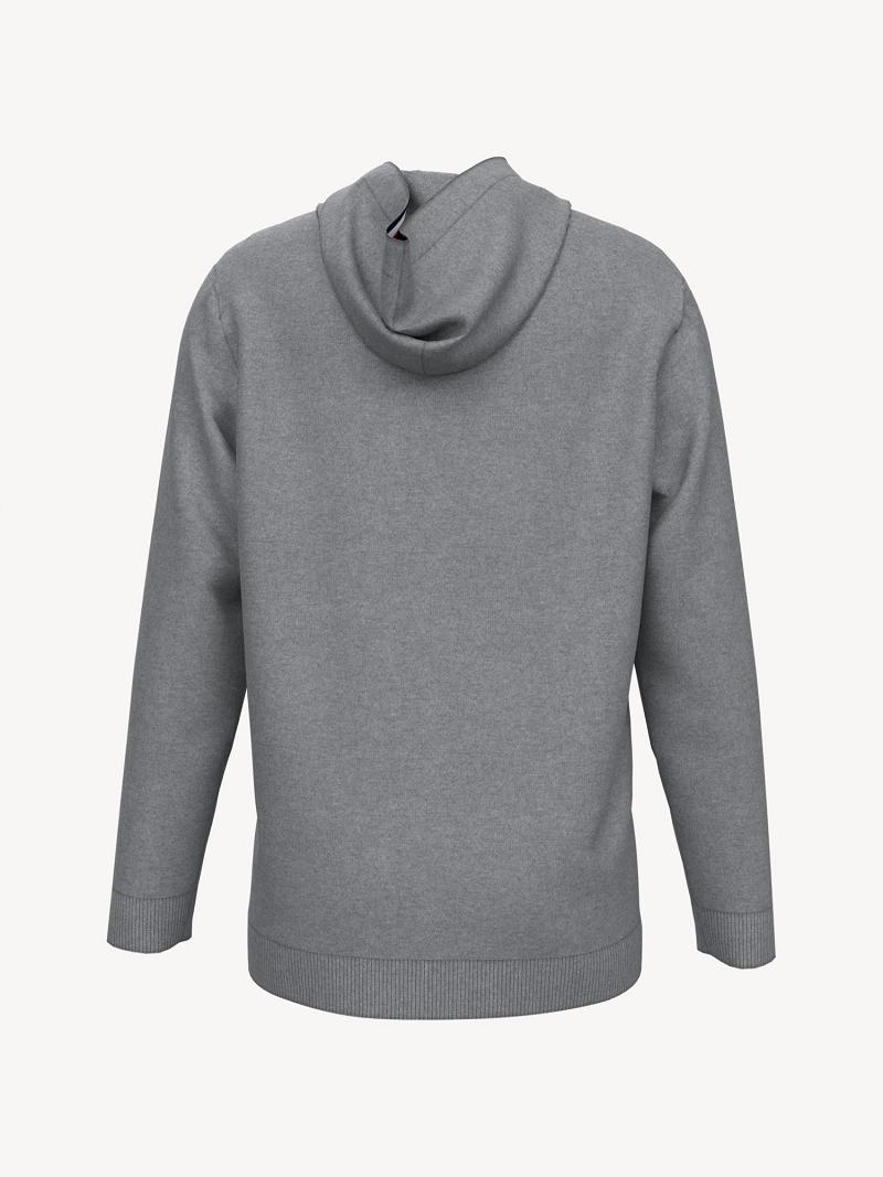 Grey Tommy Hilfiger Sweater Hoodies | NZ_B2034