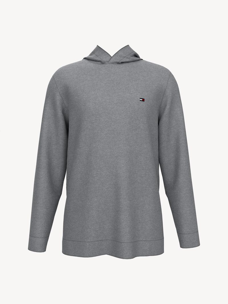 Grey Tommy Hilfiger Sweater Hoodies | NZ_B2034