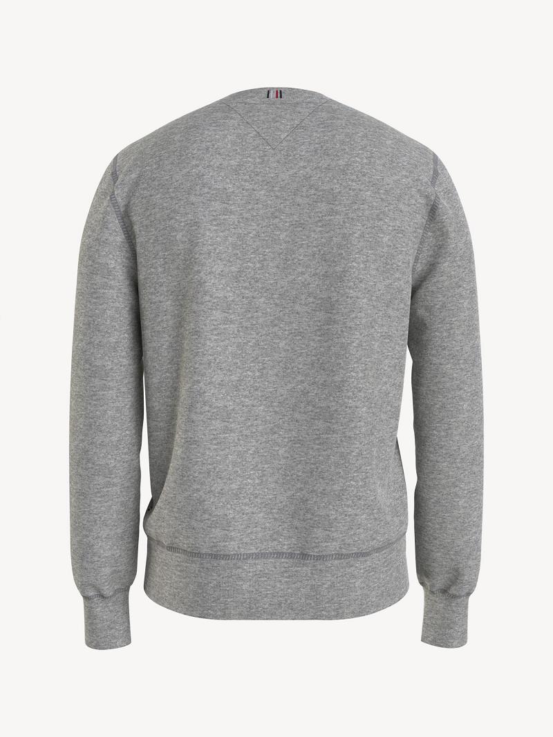 Grey Tommy Hilfiger Tommy flag Sweatshirts | NZ_M31138