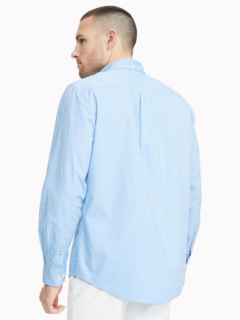 Light Blue Tommy Hilfiger Classic fit essential stretch Sweet Shirts | NZ_M31239