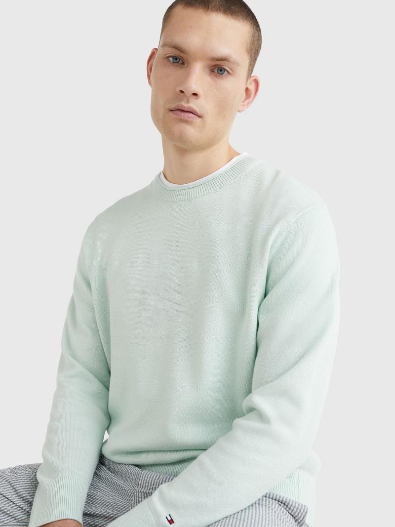 Mint Tommy Hilfiger Solid rolled linen Sweaters | NZ_M31174