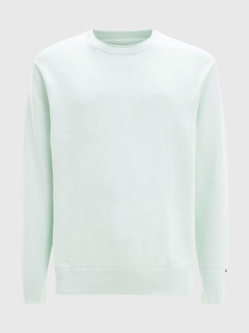 Mint Tommy Hilfiger Solid rolled linen Sweaters | NZ_M31174