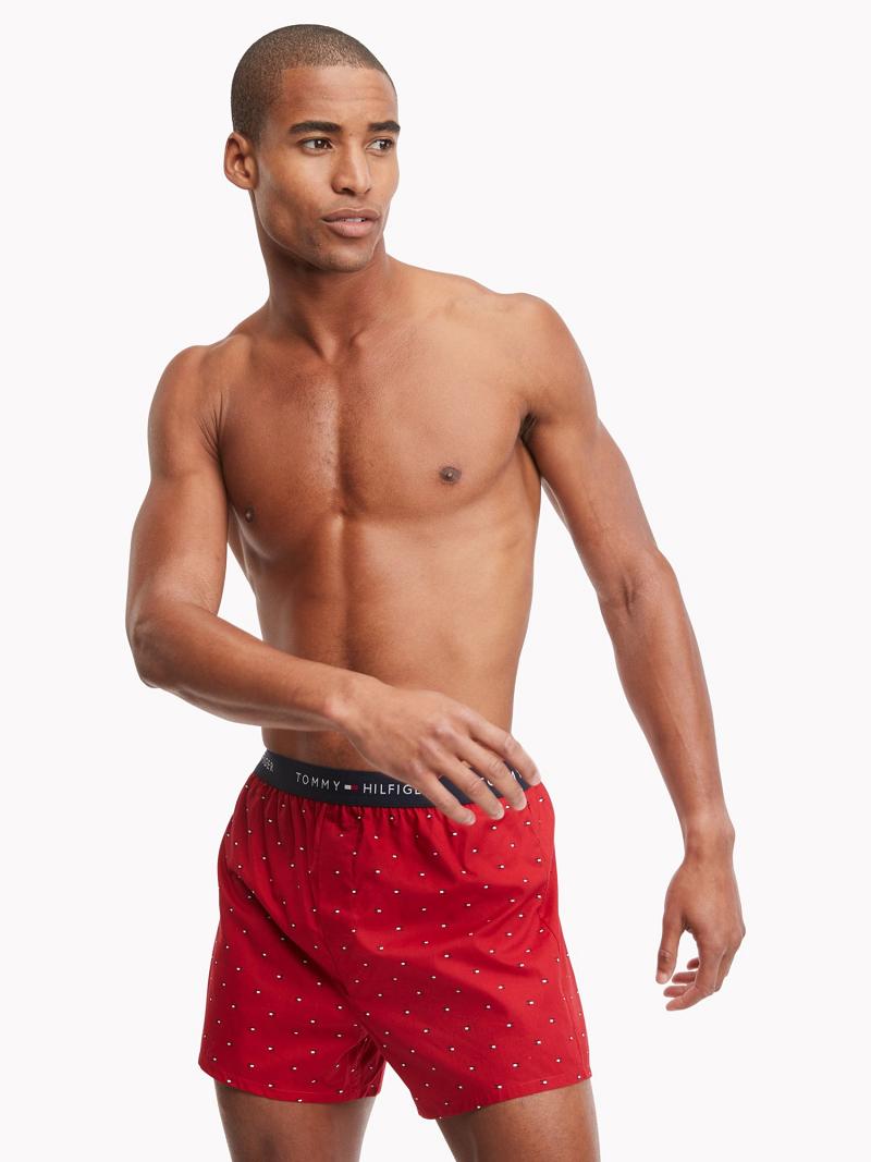 Navy / Blue / Red Tommy Hilfiger Cotton classics boxer 3pk Boxers | NZ_M31557