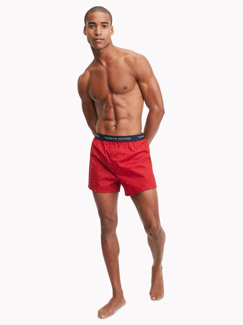 Navy / Blue / Red Tommy Hilfiger Cotton classics boxer 3pk Boxers | NZ_M31557